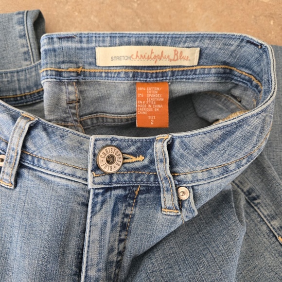 Christopher Blue straight leg jeans size 2 - Picture 6 of 7